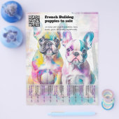 Verkoop Franse Puppy Design Flyer (Enkel)