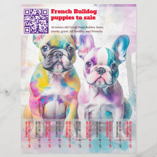Verkoop Franse Puppy Design Flyer