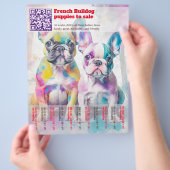 Verkoop Franse Puppy Design Flyer (Hand)