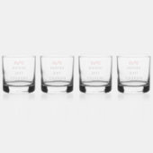 VERKOOP! Glas - Op de rotsen - 12 oz - Set van 4 (Achterkant)