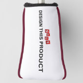 VERKOOP! Golf Putter Head Hoesje - Bourgogne trim Golfheadcover (Draai 90)