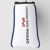 VERKOOP! Golf Putter Head Hoesje - Royal Blue trim Golfheadcover (Draai 90)