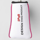 VERKOOP! Golf Putter Head Hoesje - Roze afwerking  Golfheadcover (Draai 90)