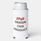 VERKOOP! Hoge Koelbox - Foam - Aanpassen Seltzer Blikjeskoeler (Seltzer Voorkant)