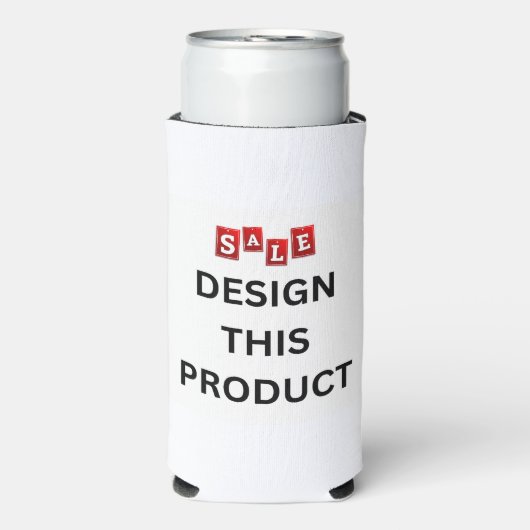 VERKOOP! Hoge Koelbox - Foam - Aanpassen Seltzer Blikjeskoeler (Seltzer Voorkant)