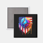 Verkoop Ice Cream American Flag Drip Magneet (Voorkant / Achterkant)