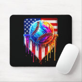 Verkoop Ice Cream American Flag Drip Muismat (Met muis)