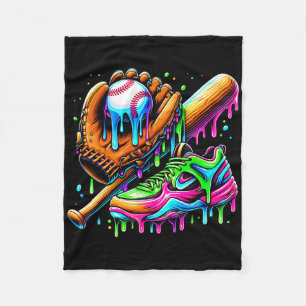 Verkoop Ice Cream Drip Stuff voor Jongens Jeugd Pe Fleece Deken