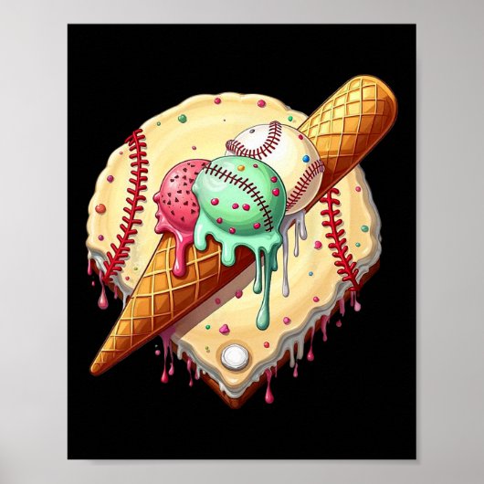 Verkoop Ice Cream Dripping Funny Verkoop Mannen Ki Poster (Voorkant)