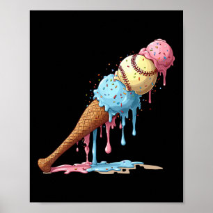 Verkoop Ice Cream Waterverf Lover Ice Cream Cone B Poster