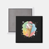 Verkoop Ice Cream Waterverf Verkopen 3 Magneet (Voorkant / Achterkant)