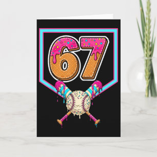 Verkoop ijs druppel nummer 67 speler 67ste verjaar kaart