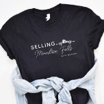 Verkoop je City Heartbeat Real Estate Agent T-shirt<br><div class="desc">Dit leuke ontwerp kan gepersonaliseerd worden met jouw naam en locatie.</div>
