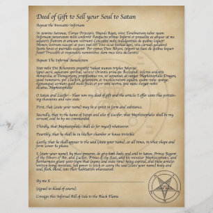 Verkoop je soep aan Satan! Flyer