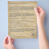 Verkoop je soep aan Satan! Flyer (Hand)