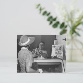 Verkoop je vet - briefkaart (Staand voorkant)