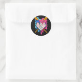 Verkoop Jongens Ice Cream Drip Verkopen Ronde Sticker (Tas)
