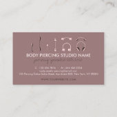 Verkoop Korting Loyalty Pink Body Piercing Visitekaartje (Achterkant)