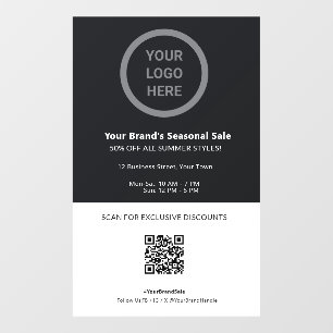 Verkoop & Kortingen Promotionele Aangepaste Logo Q Raamsticker