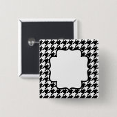 VERKOOP - LABEL VAN DE NAAM VAN DE KLANT - HUISHOU VIERKANTE BUTTON 5,1 CM (Voorkant /achterkant)