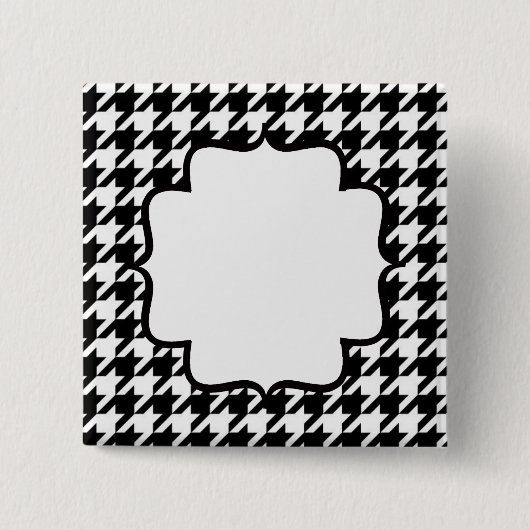 VERKOOP - LABEL VAN DE NAAM VAN DE KLANT - HUISHOU VIERKANTE BUTTON 5,1 CM (Voorkant)