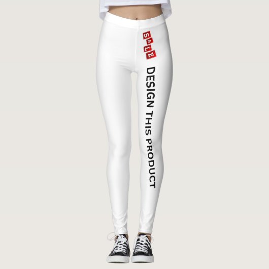 VERKOOP! Leggings - Volledige lengte - Wit - Custo (Voorkant)