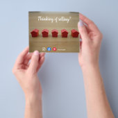 verkoop mailer verwijzing vastgoed marketing verko flyer (Hand)