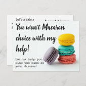 verkoop mailingpost verwijzing onroerend goed maca briefkaart (Voorkant / Achterkant)