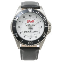 VERKOOP! Mannen-horloge - gepersonaliseerd - zwart
