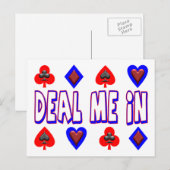 Verkoop me in speelkaarten briefkaart (Voorkant / Achterkant)