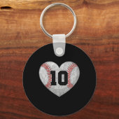 Verkoop nummer 10 Distressed Heart Design voor Ver Sleutelhanger (Voorkant)