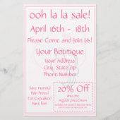 Verkoop - ooh la la! flyer (Achterkant)