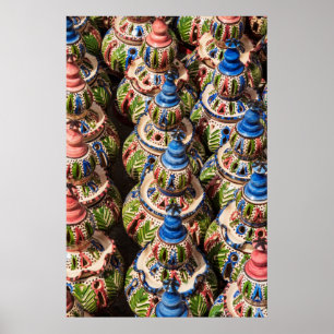 Verkoop op de markt poster