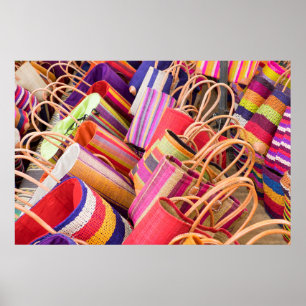 Verkoop op de markt poster