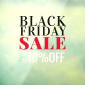 Verkoop op zwarte vrijdag eenvoudig en koud raamsticker (Vel 3)