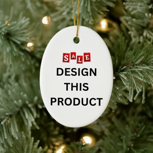 VERKOOP! Ornament - Keramisch Ovaal - Custom (Boom)