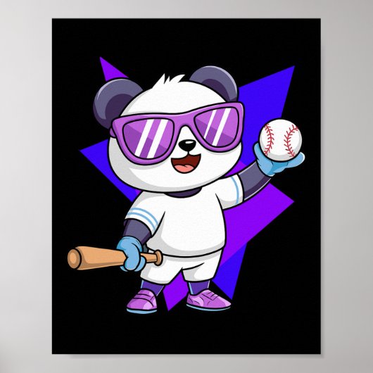 Verkoop Panda. Panda Sports Fun Verkoop liefhebber Poster (Voorkant)