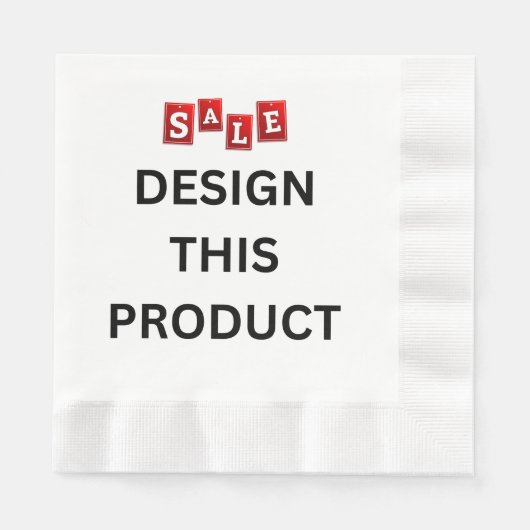 VERKOOP! Paper Coined Luncheon Servetten -50 pack  (Voorkant)