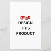 VERKOOP! Papierblad - 5,5 inch x 8,5 inch - Aangep (Voorkant)