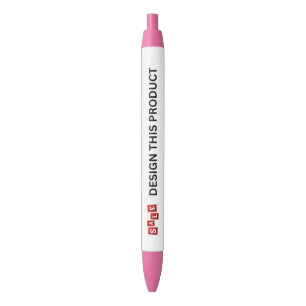 VERKOOP! Pen - Blauwe inkt - Aangepast - Roze - Se