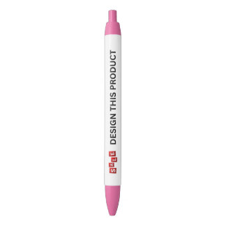 VERKOOP! Pen - Blauwe inkt - Aangepast - Roze - Se