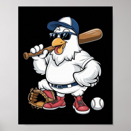Verkoop Playing Chicken Grappig Sportief Ontwerp Poster (Voorkant)
