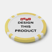 VERKOOP! Poker Chips - Geel - Aangepast (Enkel)