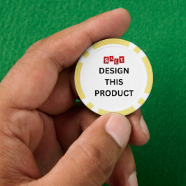 VERKOOP! Poker Chips - Geel - Aangepast