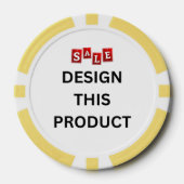 VERKOOP! Poker Chips - Geel - Aangepast (Voorkant)