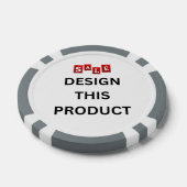 VERKOOP! Poker Chips - Grijs - Aangepast (Enkel)