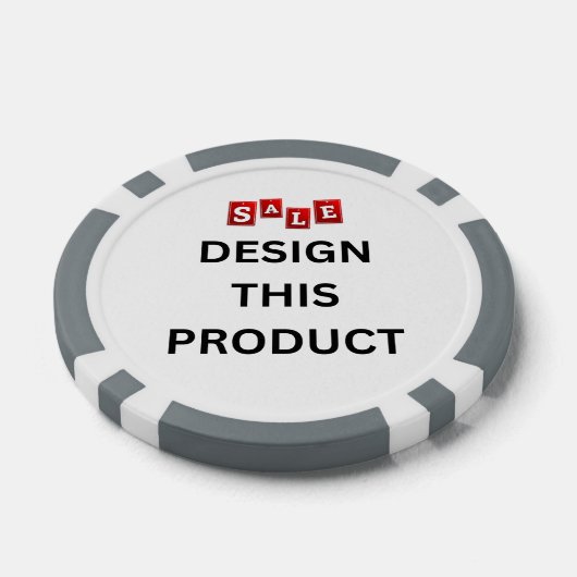 VERKOOP! Poker Chips - Grijs - Aangepast (Enkel)