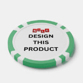 VERKOOP! Poker Chips - Groen - Aangepast (Enkel)