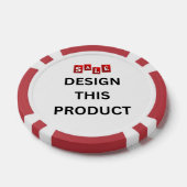 VERKOOP! Poker Chips - Rood - Aangepast (Enkel)