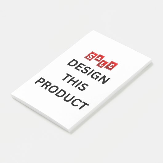 VERKOOP! Post it Notes Authentiek 3M - 4 "x 6" (Schuin)